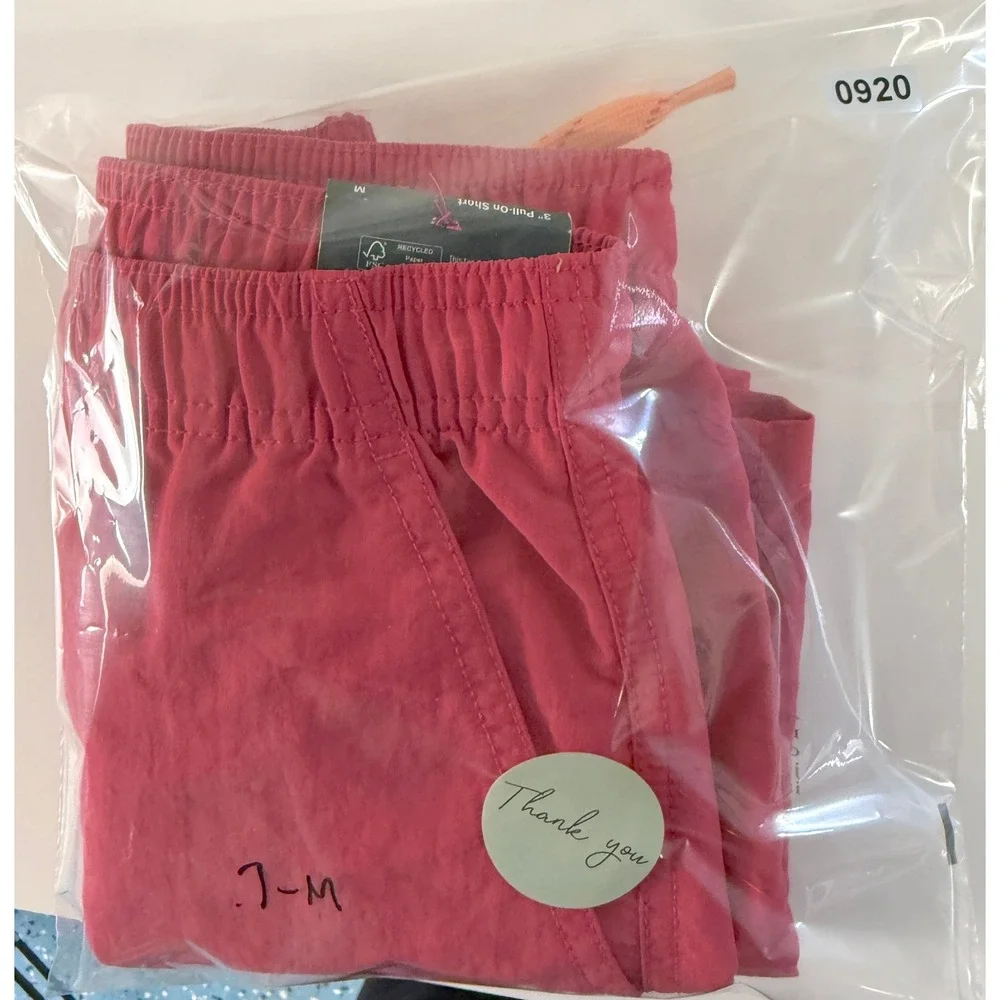 ALPINE DESIGN Pull-On Hiking Shorts Womens M Pink Pre-Washed Activewear Casual‎